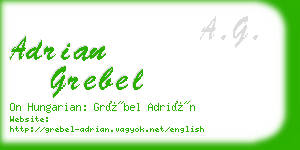 adrian grebel business card